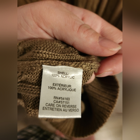 Sz XL Calvin Klien - Sleeve Side Leather Buckle Detail Sweater Dress - Picture 9 of 9